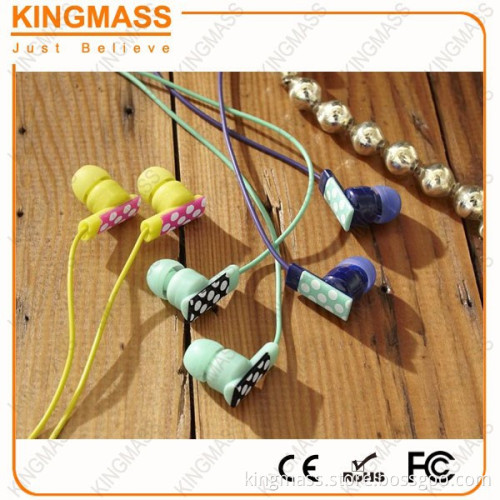 Custom pattern water transfer printing earbuds 2016